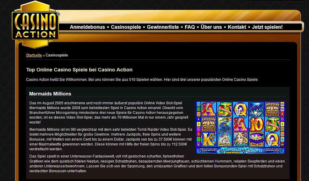 Casino Action Vorschau