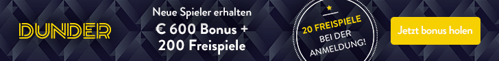 Dunder Bonus Angebot