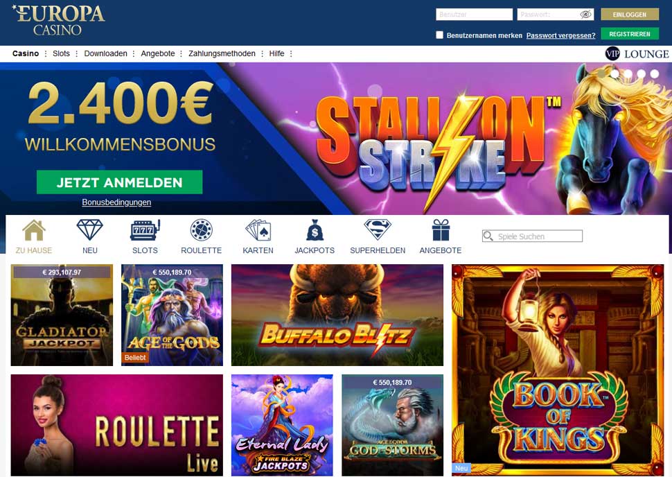 Europa Casino Vorschau