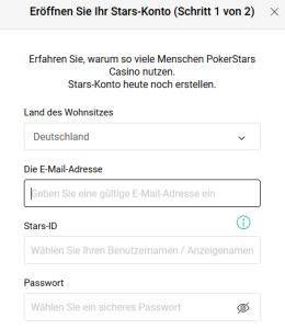 Pokerstars Registrierung