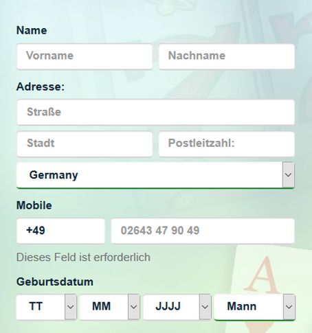 Registrieren Sunnyplayer